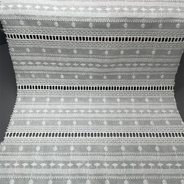 TUTON Top Quality Custom Wholesale TC Cotton Guipure French Lace Embroidery Fabric For Dress