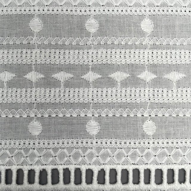 TUTON Top Quality Custom Wholesale TC Cotton Guipure French Lace Embroidery Fabric For Dress