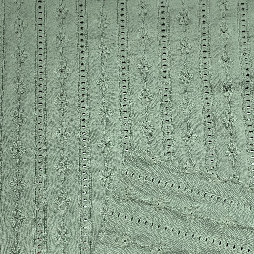 XA1993-T Flowery Design Knitted Mesh Jacquard Polyester Elastic Embroidery Fabric Solid Color Swimwear Fabric For sale