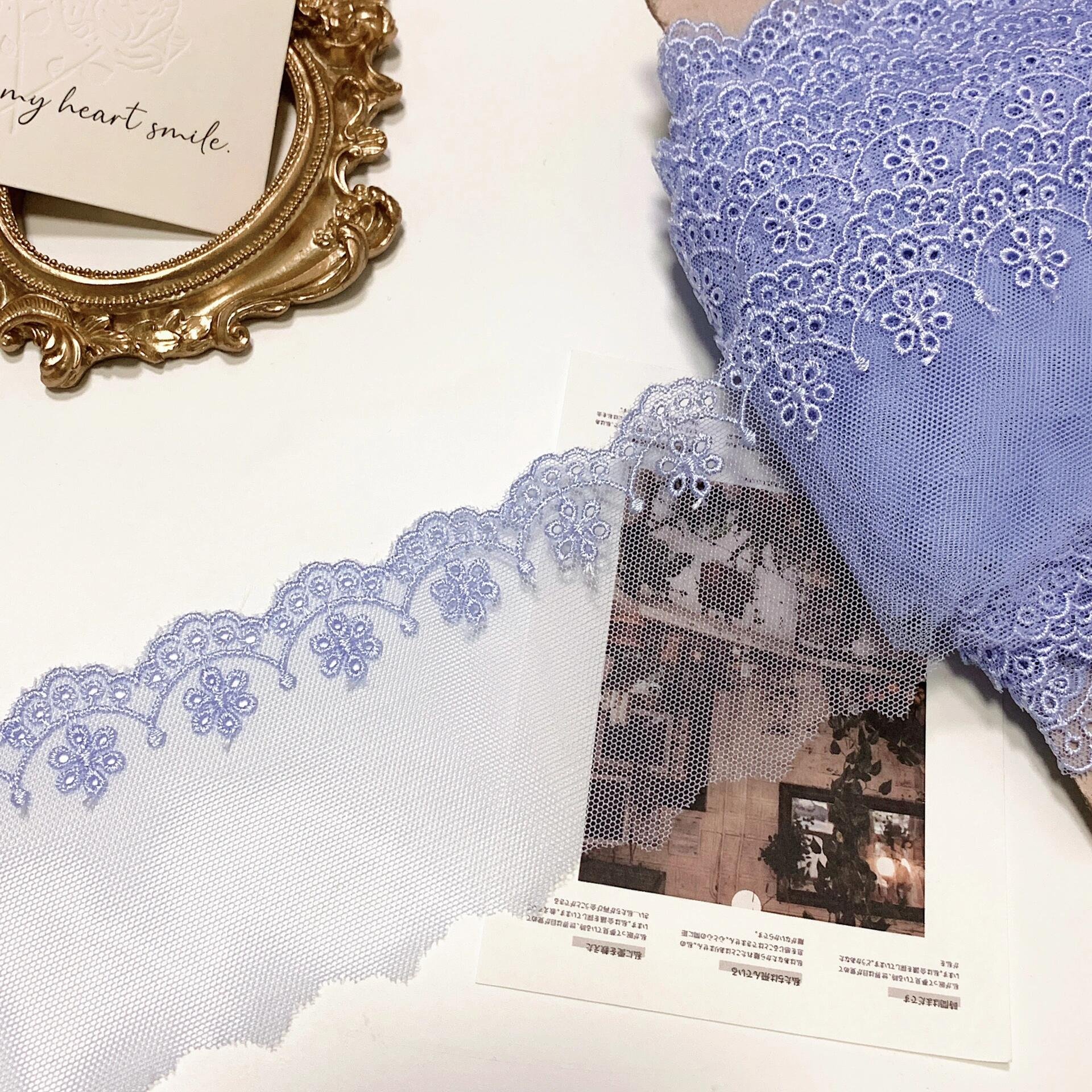 AFFINITY Custom Design OEM Tape Ribbon Garment Accessories Embroidery French Tulle Lace Trim