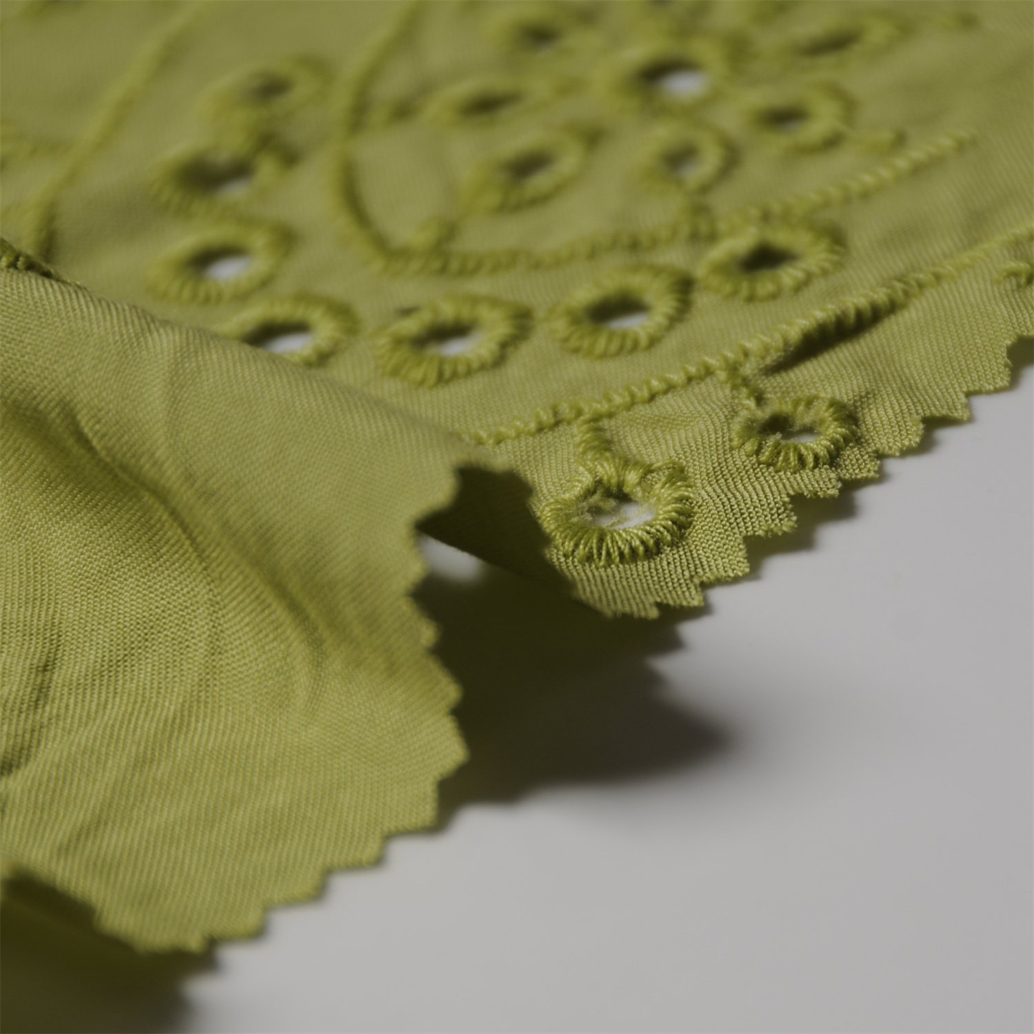 2023New arrival custom wholesale price embroidery fabric 100%rayon woven fabric for women dress