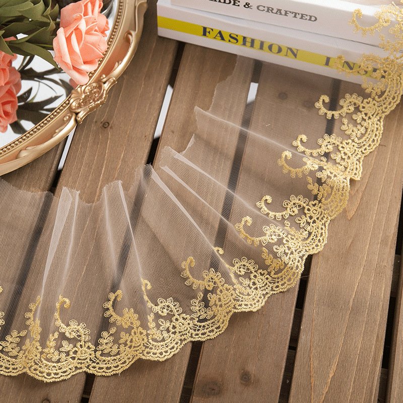 2023 Hot Sales Europe and America Lace High Quality Embroidered Guipure Lace Fabric For Wedding Lace LTZ041