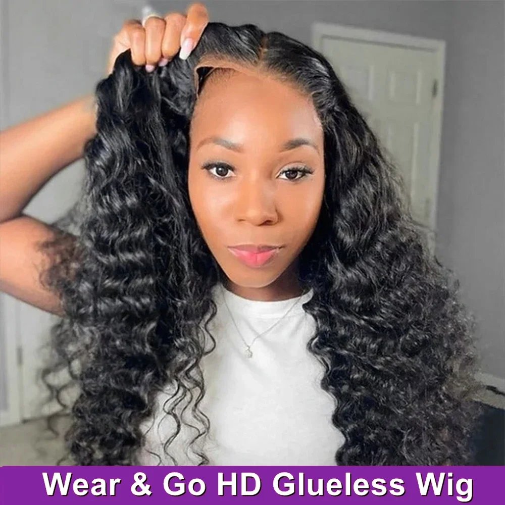 Deep Wave Curly HD Lace Wig 13x6 Human Hair 30-40 Inch Glueless Brazilian Wigs for Women Sale