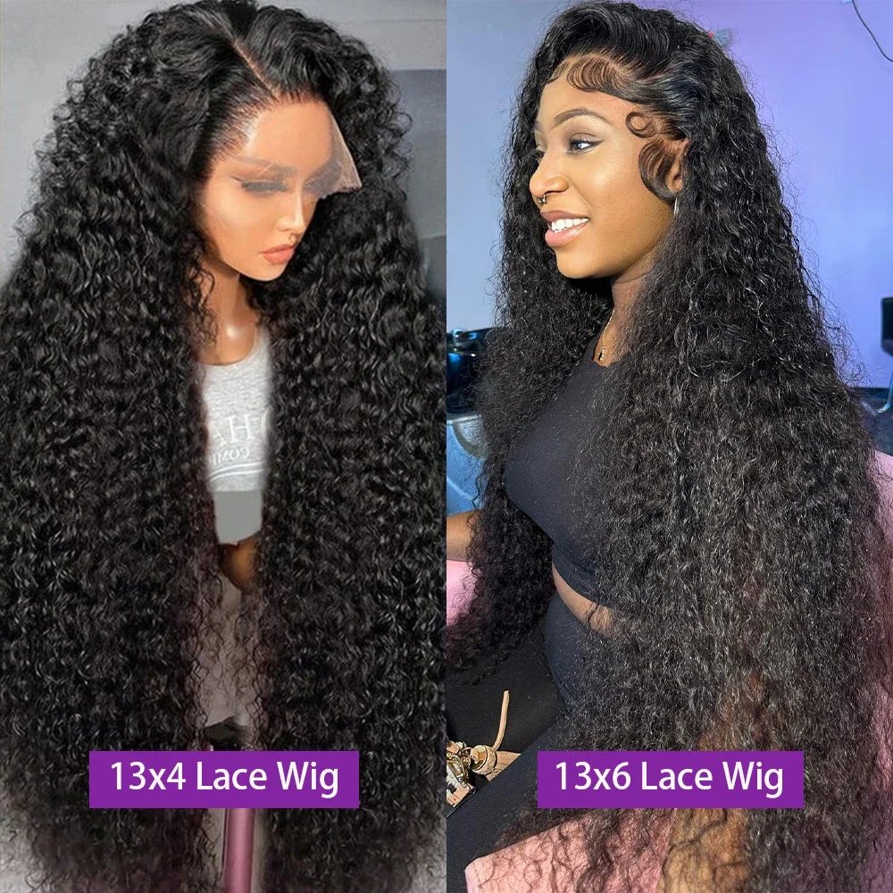Deep Wave Curly HD Lace Wig 13x6 Human Hair 30-40 Inch Glueless Brazilian Wigs for Women Sale