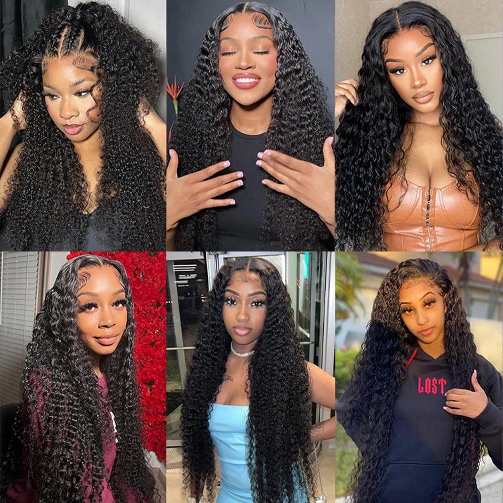 Deep Wave Curly HD Lace Wig 13x6 Human Hair 30-40 Inch Glueless Brazilian Wigs for Women Sale