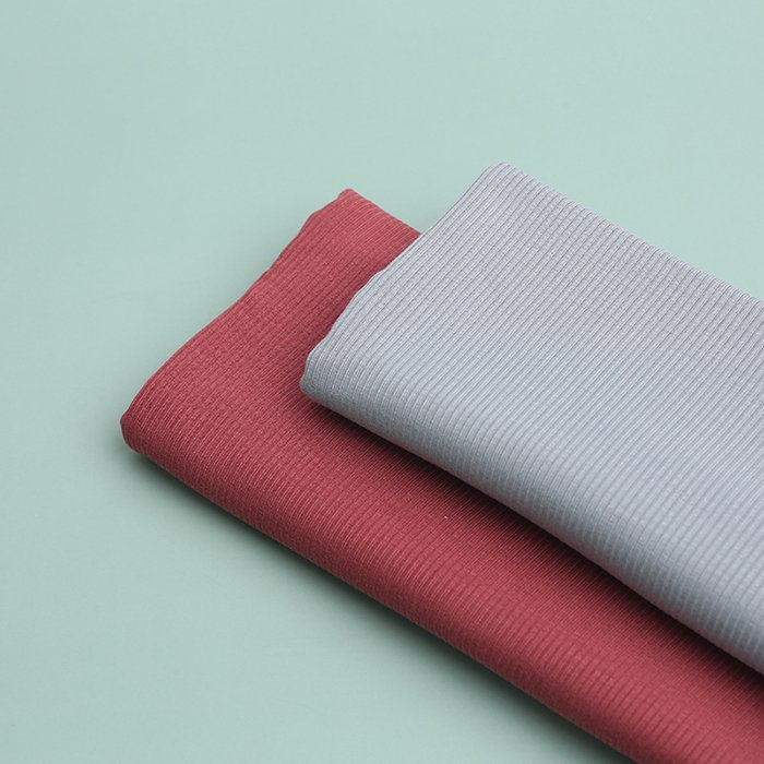 Bamboo Organic Fiber Spandex Rib Knit Waffle Sweat Fabric