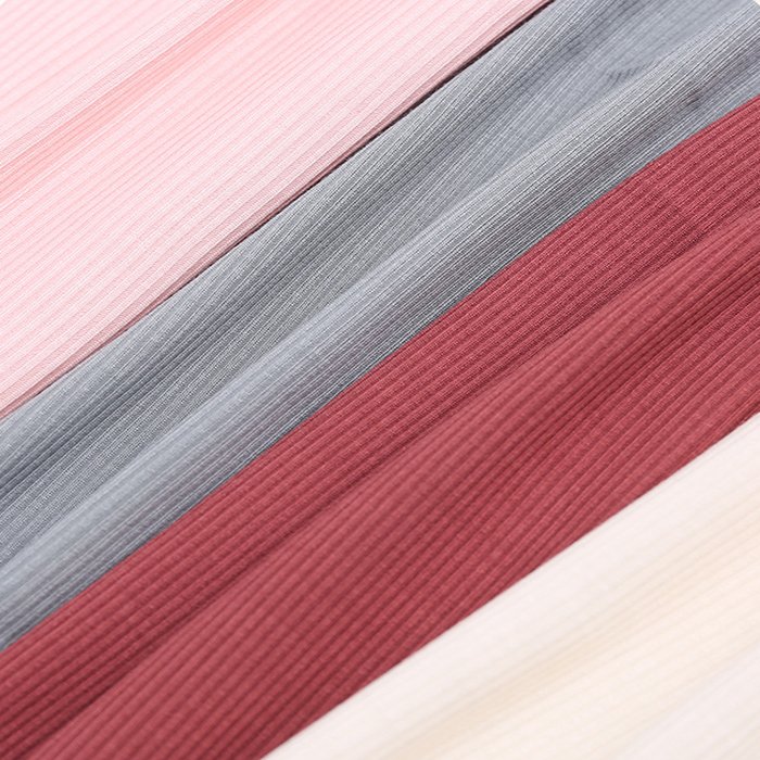 Bamboo Organic Fiber Spandex Rib Knit Waffle Sweat Fabric
