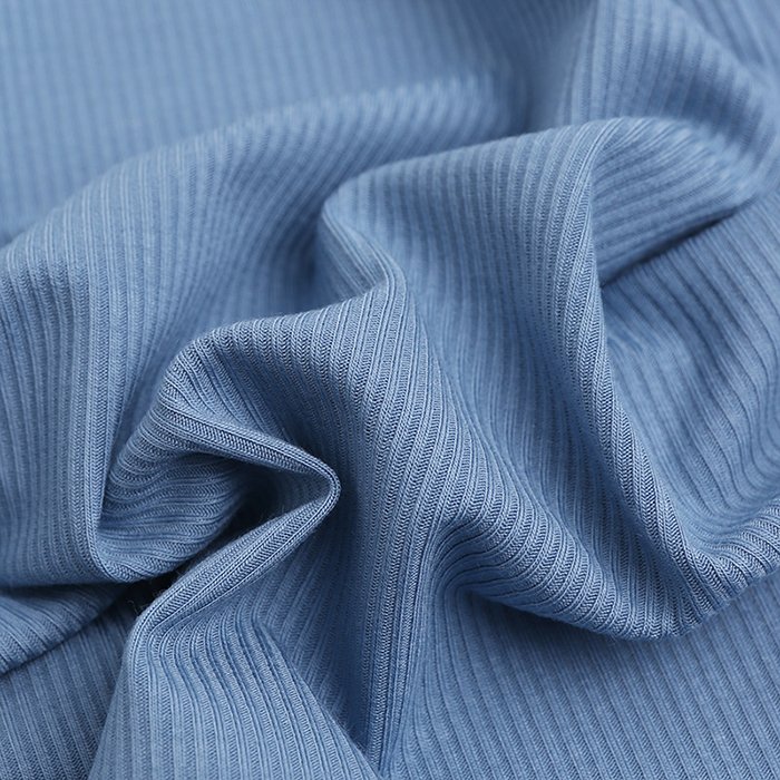 Bamboo Organic Fiber Spandex Rib Knit Waffle Sweat Fabric