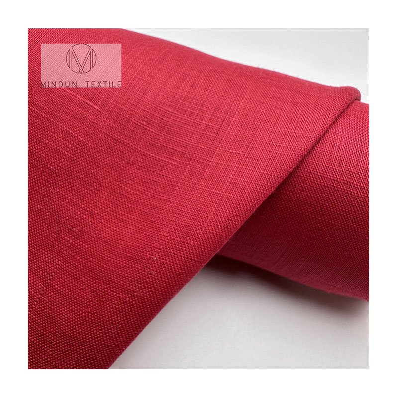 Mindun Factory Price Per Meter Hot Sales Striped Design Flax Fabric 100% Pure Linen Wholesale Organic Linen Fabric For Dress