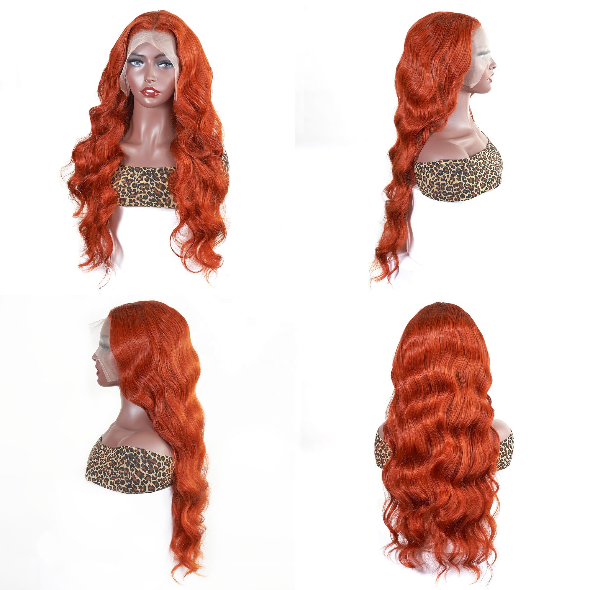 Longguan Human Hair Wholesale body wave 350# raw 13X4 lace front cuticle aligned human hair wig with baby hair