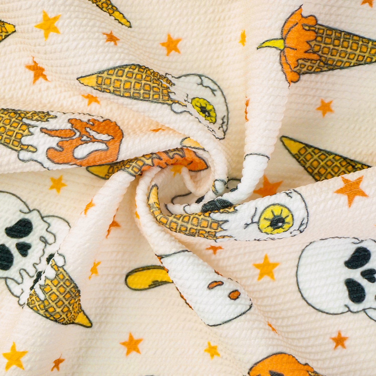 Wholesale custom printing printed tubular jersey knit fabric rib knit fabric ifr rib fabric 270gsm for garment