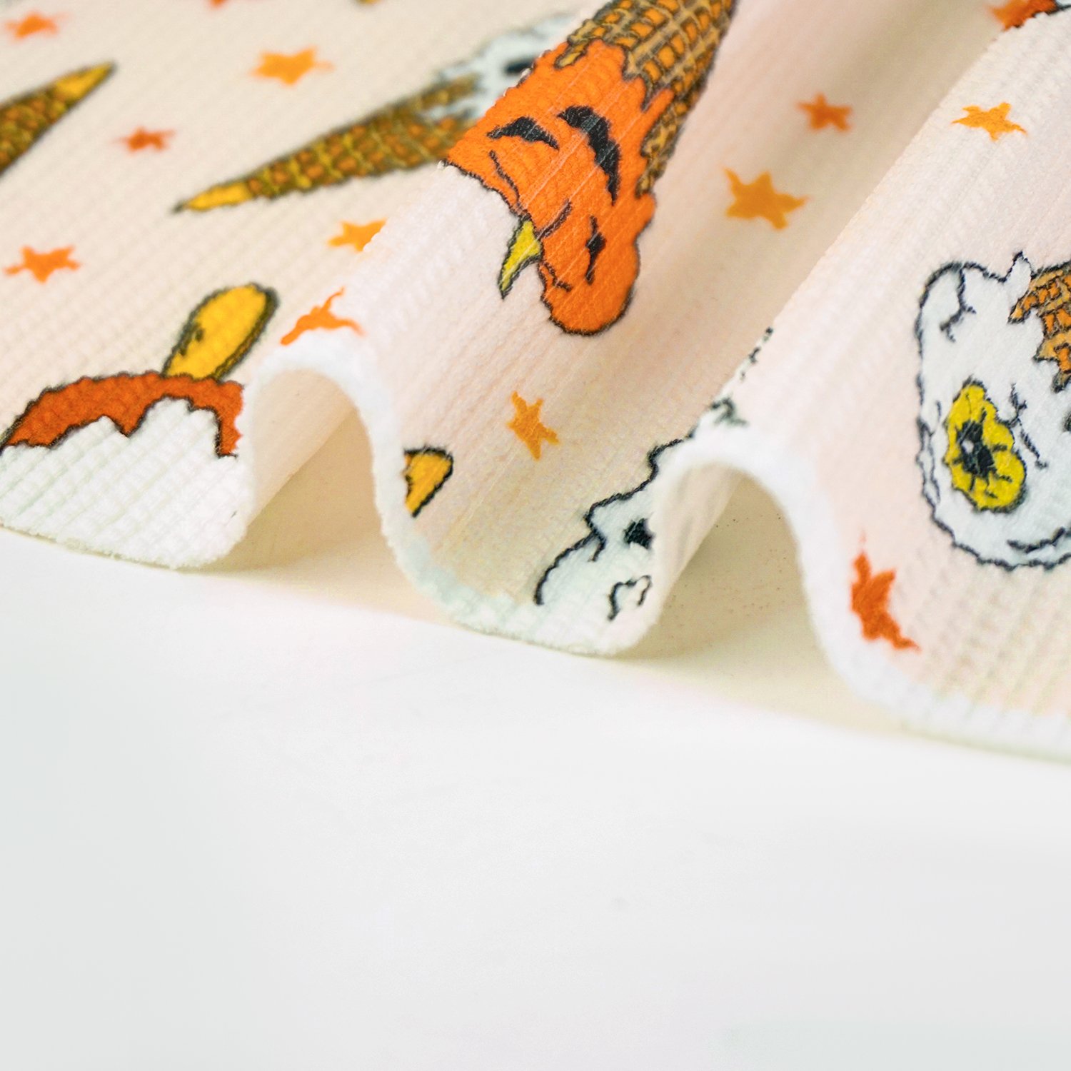 Wholesale custom printing printed tubular jersey knit fabric rib knit fabric ifr rib fabric 270gsm for garment