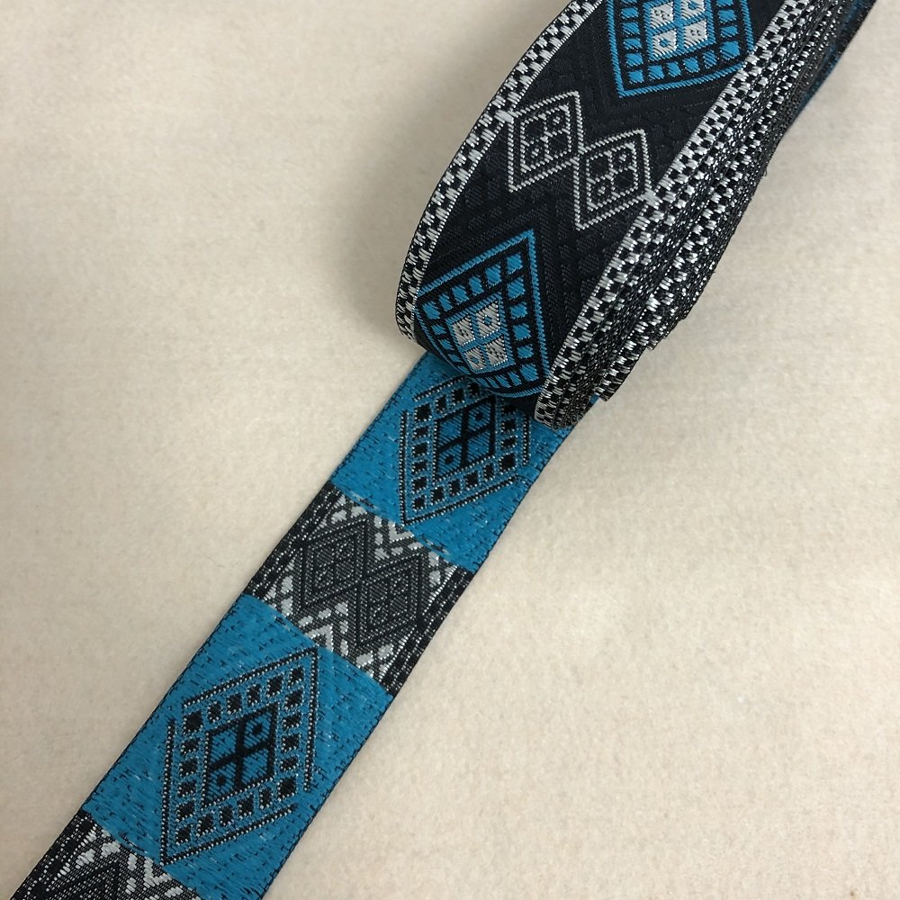 Ethnic Style Lace Jacquard Webbing Woven Tape For Garment Accessories Width 3.3 cm ST-955