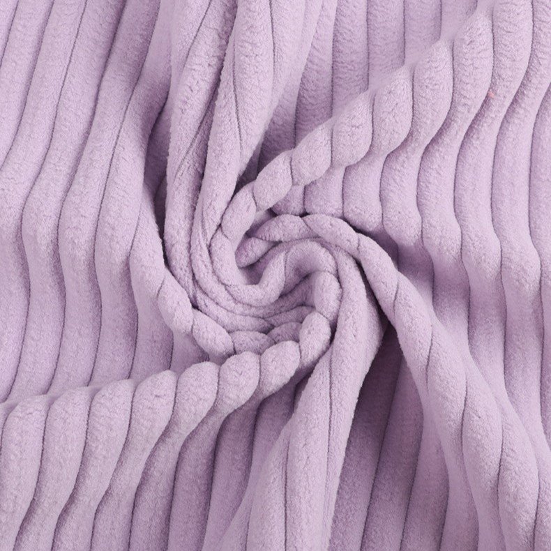 Custom Packaging Recycled Spandex Reflective Printed Stretch Fabric Knitted Style Rib Clothing Material for Clothes corduroy