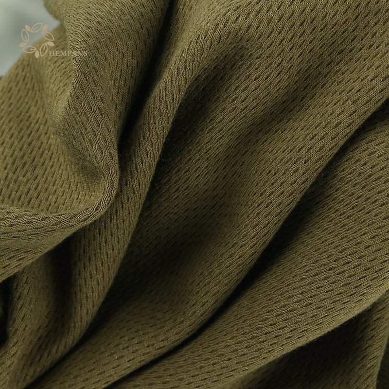 Moisture wicking air permeability bamboo cotton double-mesh knit fabric for clothing bamboo cotton ribbed mesh fabric