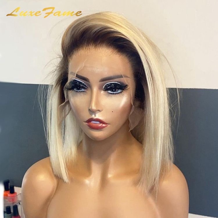 28/30 Inch 15a Grade 613 Super Double Drawn Full Lace Wig ,Kinky Straight Jerry Low Grade Human Hair Wigs For Black Women