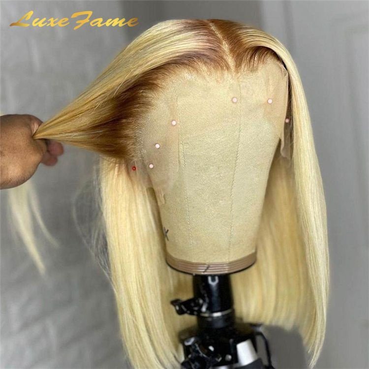 28/30 Inch 15a Grade 613 Super Double Drawn Full Lace Wig ,Kinky Straight Jerry Low Grade Human Hair Wigs For Black Women