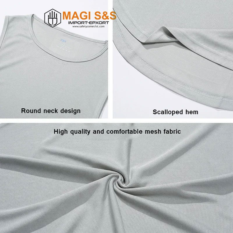 Quick Dry Gym Tank Top Bodybuilding Vest Mesh Fitness Sleeveless T Shirt Muscle Workout Clothing