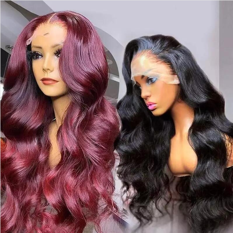 30 40Inch Natural Swiss HD Transparent Lace Frontal Wig,Brazilian 100% Human Hair Vendors Body Wave Lace front Wigs