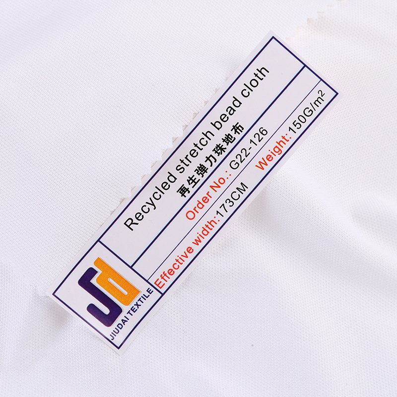 Recycled Polyester Bird Eye Mesh Fabric Birds Eye Pique Knitted Sportswear Fabric Stock Lots Men's T Shirt Fabric Manufacturers