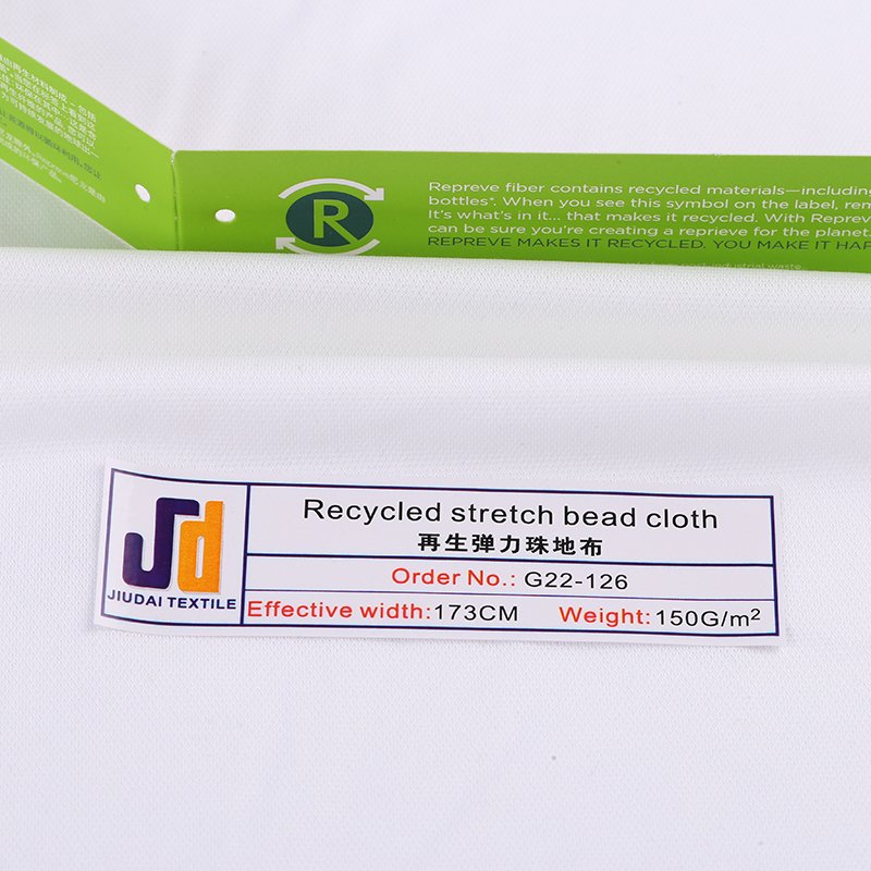 Recycled Polyester Bird Eye Mesh Fabric Birds Eye Pique Knitted Sportswear Fabric Stock Lots Men's T Shirt Fabric Manufacturers