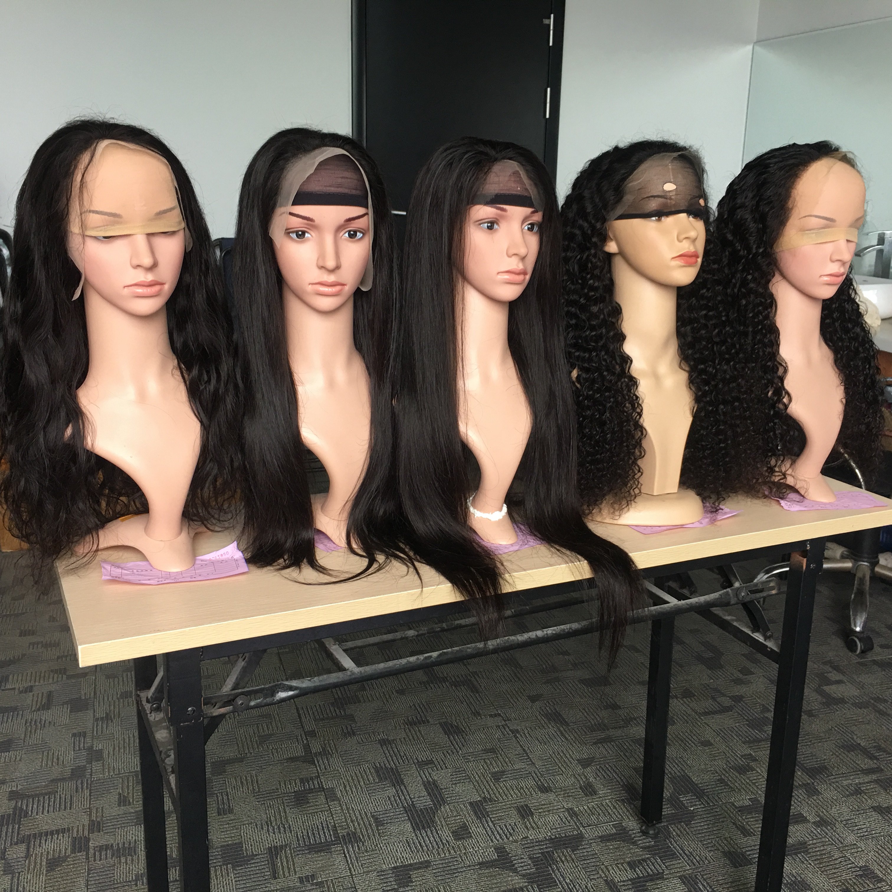 Hot Beauty 13x4 Lace Frontal Brazilian Wholesale Cheap Wig Deep Curly Raw Virgin Cuticle Aligned Human Hair Wigs