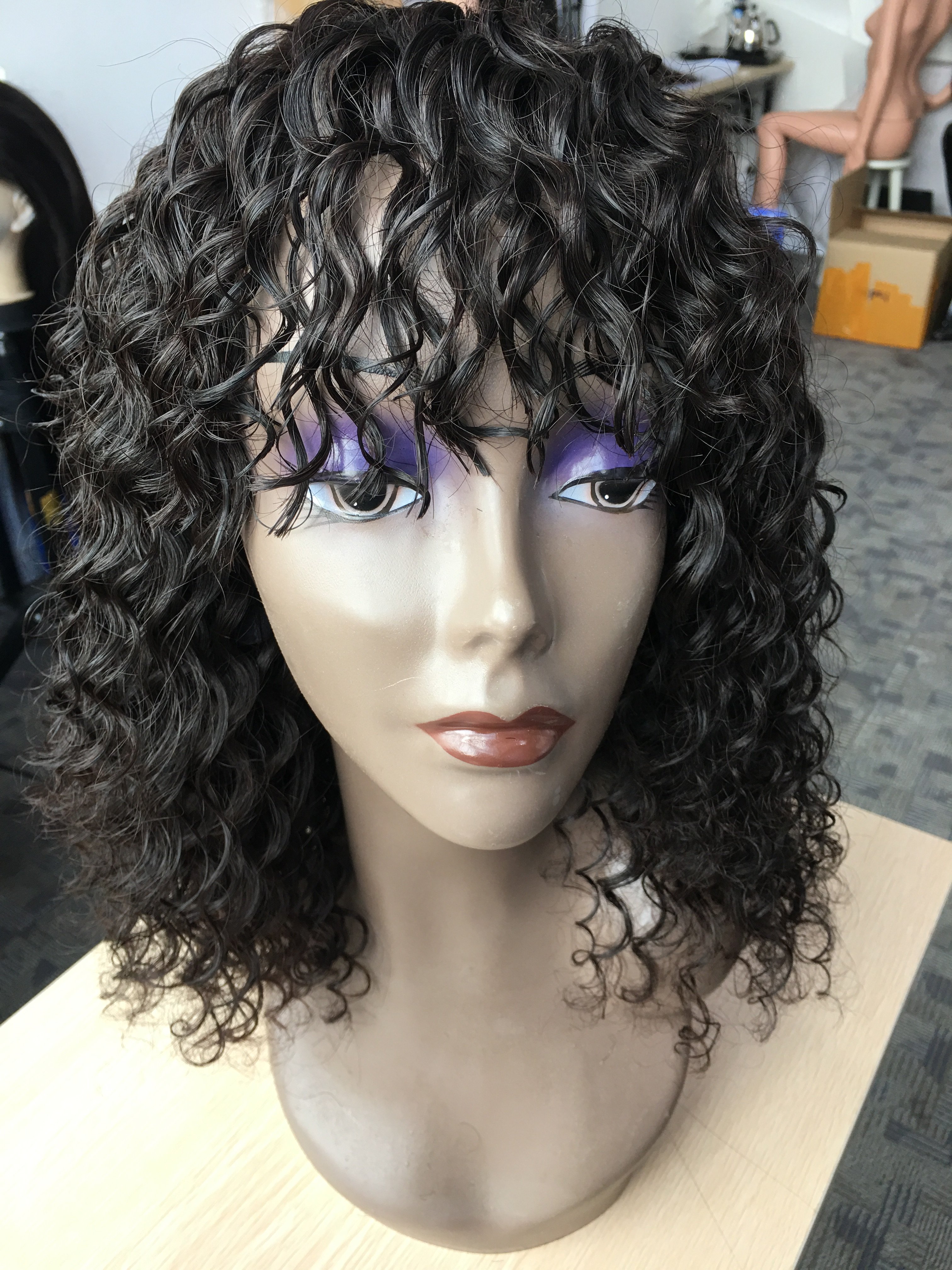 Hot Beauty 13x4 Lace Frontal Brazilian Wholesale Cheap Wig Deep Curly Raw Virgin Cuticle Aligned Human Hair Wigs