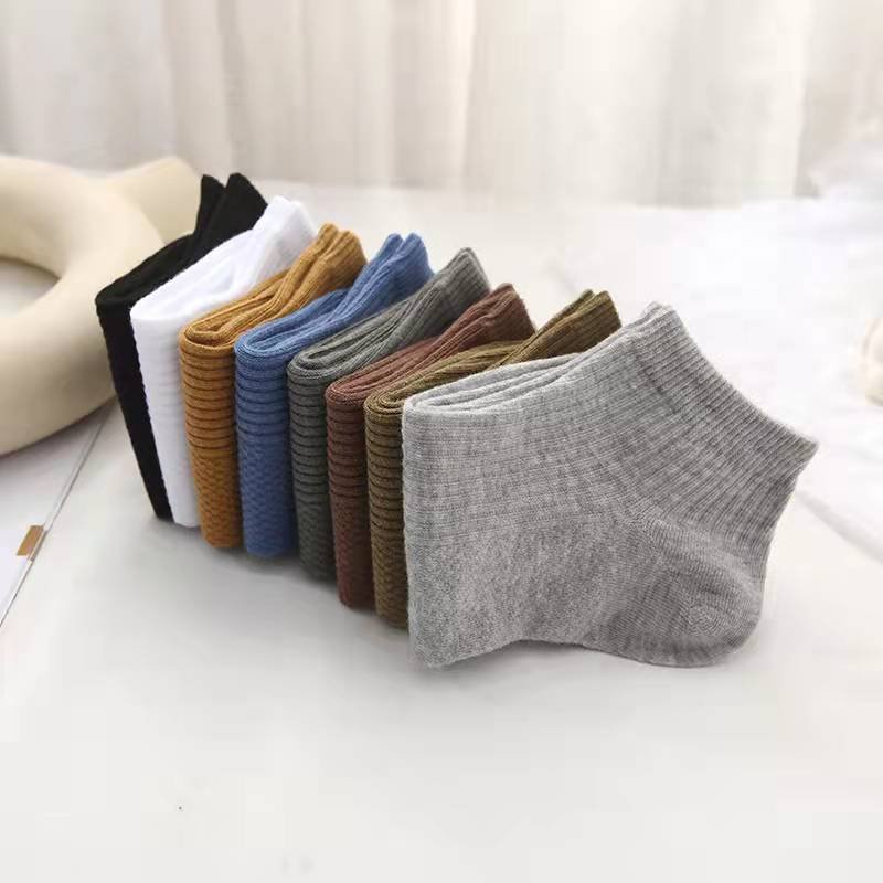 Cheap Wholesale Colorful Women Short Socks Custom Summer High Quality Solid Color Short Ankle Socks