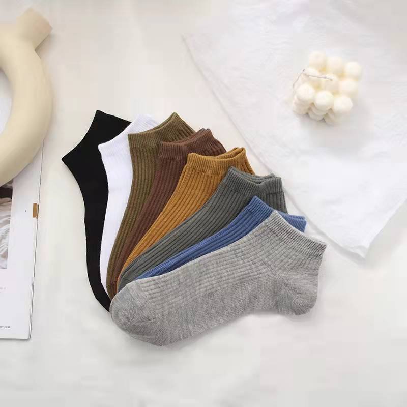 Cheap Wholesale Colorful Women Short Socks Custom Summer High Quality Solid Color Short Ankle Socks
