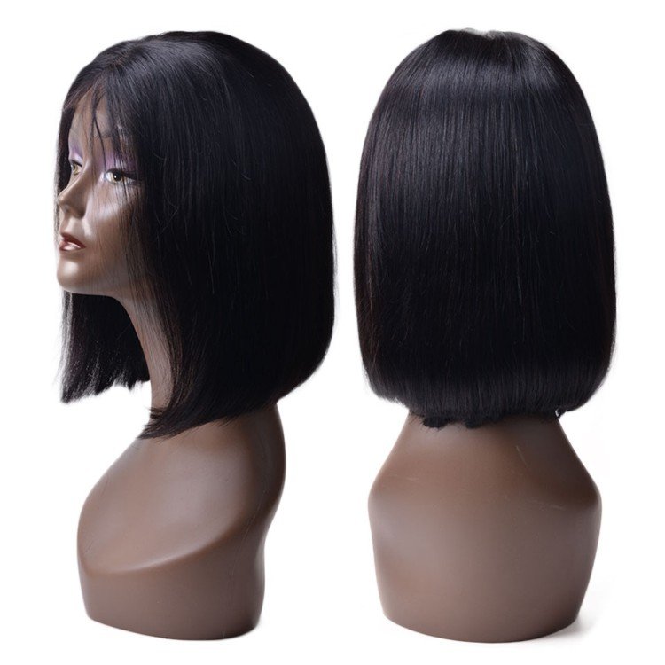 ZSF Human Hair Wholesale Silky Straight Brazilian Human Hair Bob Lace Wig Brazilian Lace Front Closure Short Bob Wig