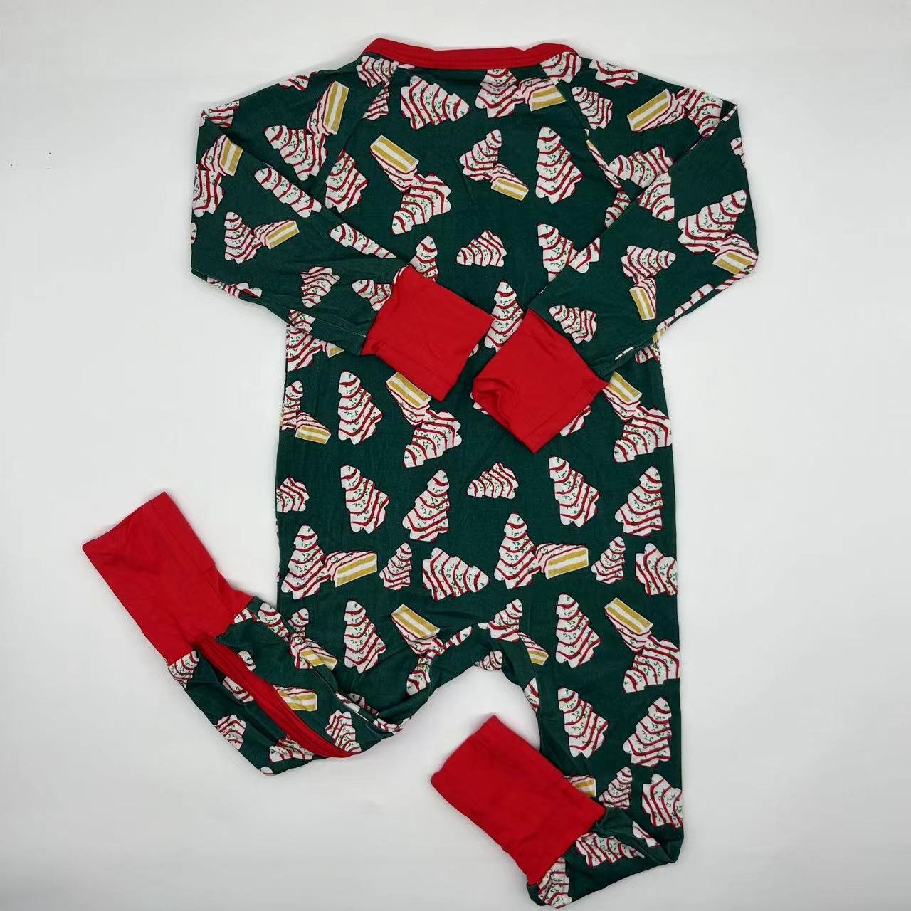 RTS Baby 95% Bamboo 5% Spandex Footed Zip Infant Clothes