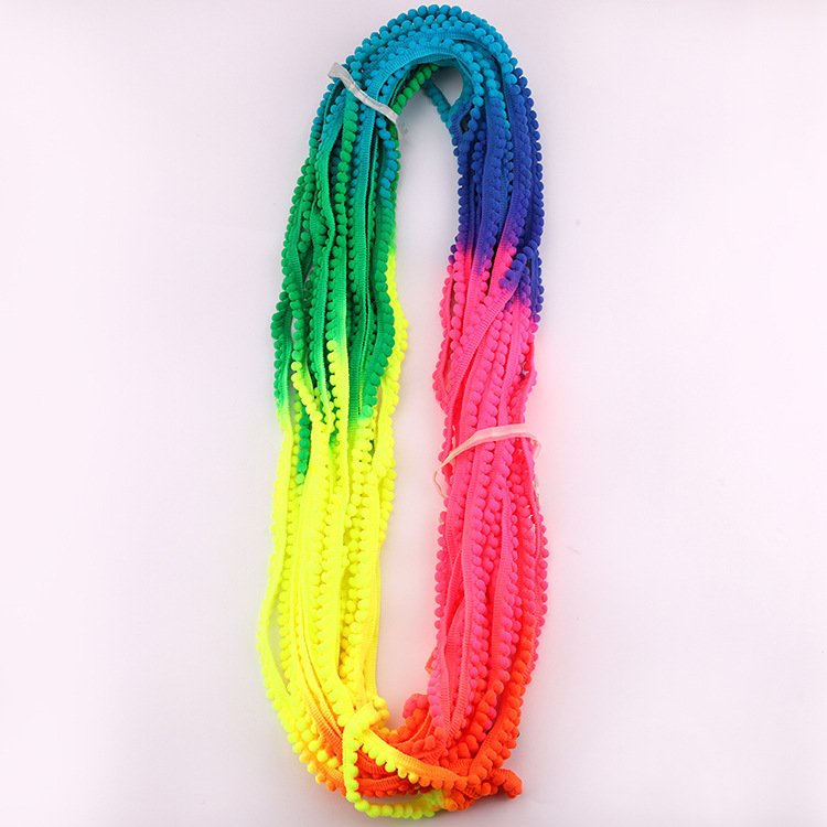 Pom Pom ball Lace trim mini Pearl Pompom Ribbon for Sewing Lace Knit Fabric clothing accessories