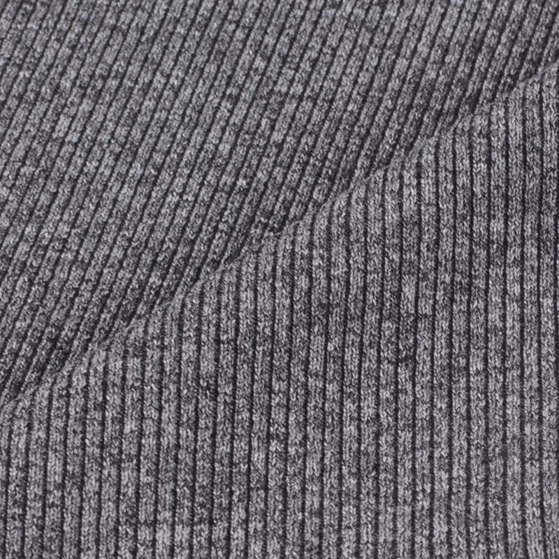 Chinese Factory 100% Polyester 2*2 Knitting Cationic Stretch Fabric Rib Style for Girls Sportswear Activewear & Dresses