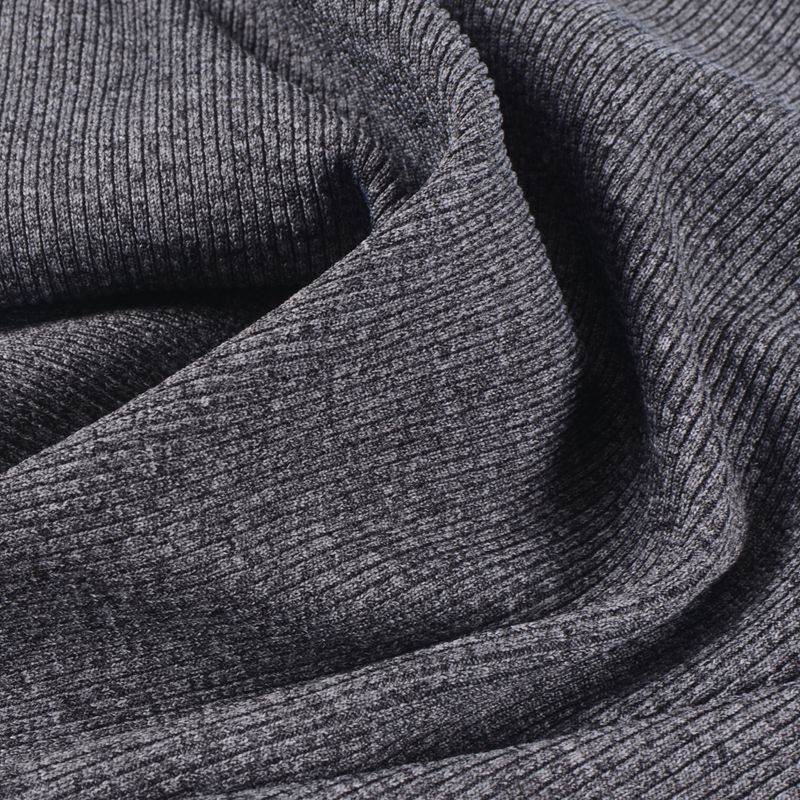 Chinese Factory 100% Polyester 2*2 Knitting Cationic Stretch Fabric Rib Style for Girls Sportswear Activewear & Dresses