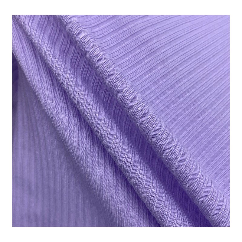 1x1 2x2 Wholesale custom viscose/polyester knit ribbed spandex brushed fabric ribbed knitted stretch fabric for warm sweater