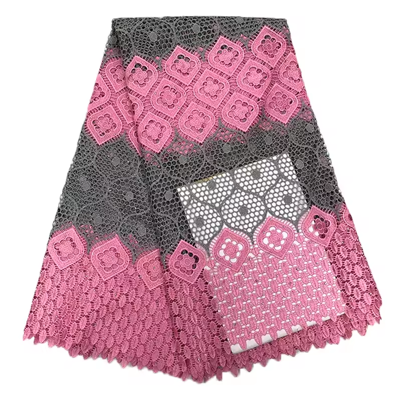 African Material Fabric Embroidery Fabric African Bead New Design Embroidery African Lace Fabric for Wedding