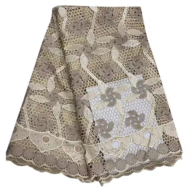 African Material Fabric Embroidery Fabric African Bead New Design Embroidery African Lace Fabric for Wedding