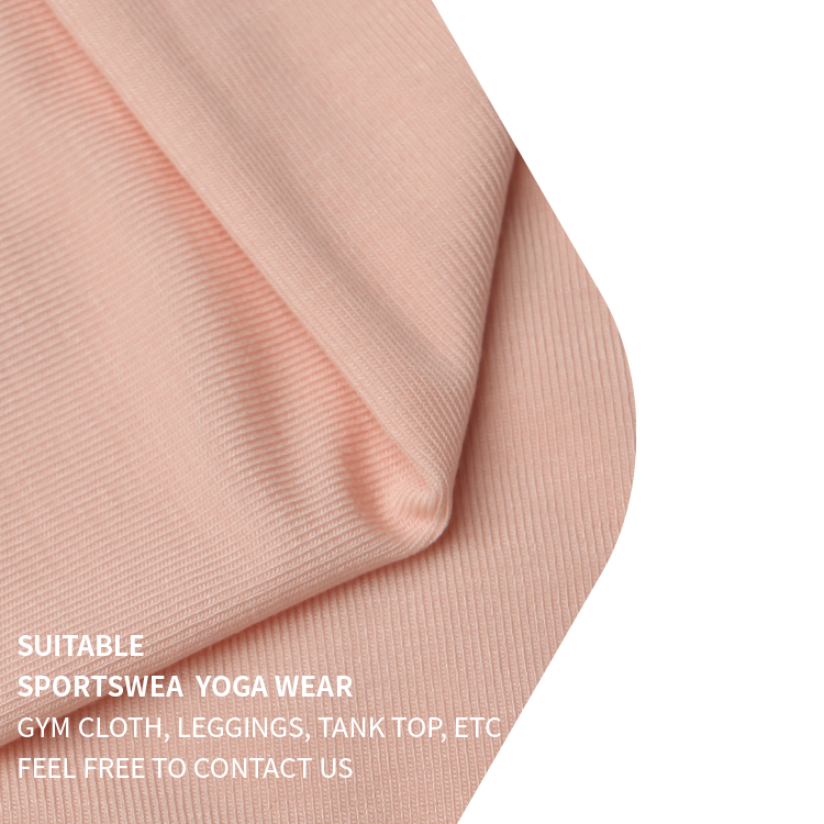 A3708 87.5% Modal 12.5% spandex T-shirt ribbed fabric Sportswear elastic underwear ribbed knit fabric