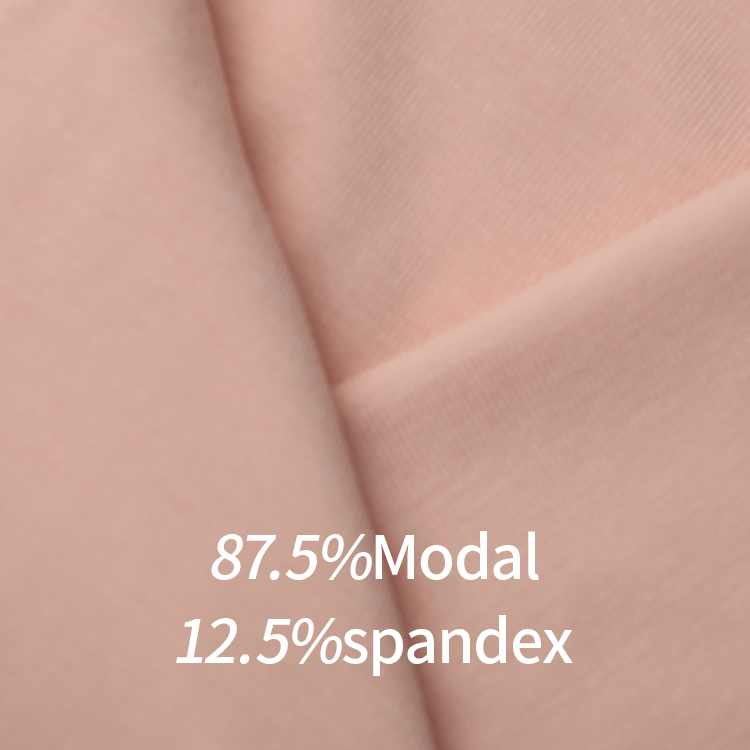 A3708 87.5% Modal 12.5% spandex T-shirt ribbed fabric Sportswear elastic underwear ribbed knit fabric
