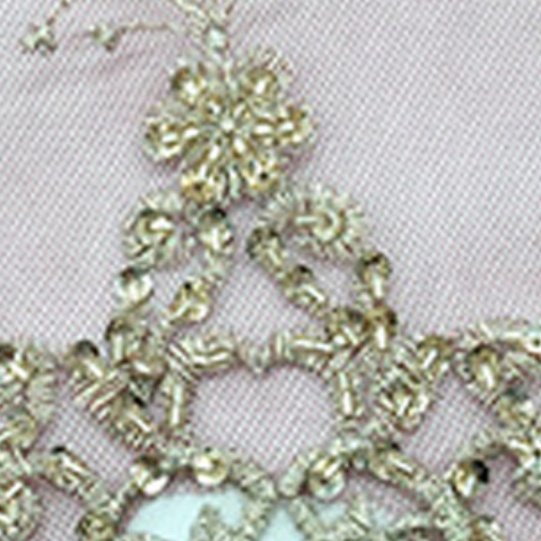 New Women's DIY Embroidered Fabric with Sequins Lightweight Beaded Embroidery Feature Unique Pattern