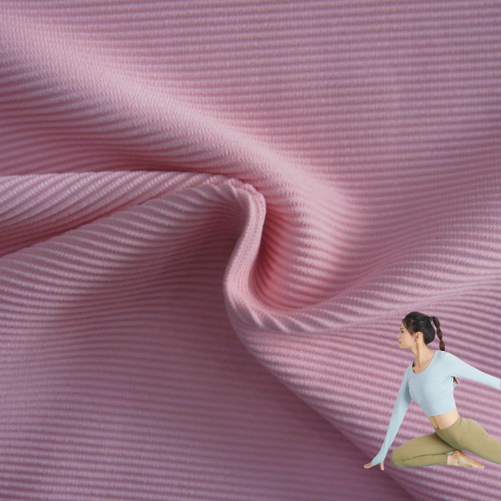 Wholesale Stock 85/15 Nylon Spandex 4 Way Stretch Interlock Waterproof Breathable Brushed Ribbed Swimwear Fabric Sportswear