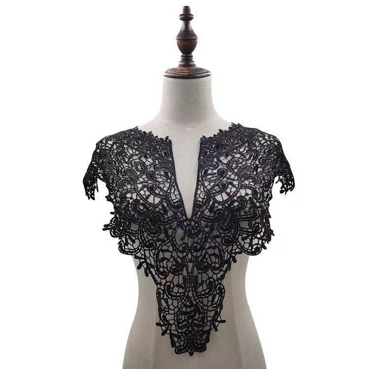 High Quality Wholesale More Colors Polyester Lace Collar For Garment Accessories