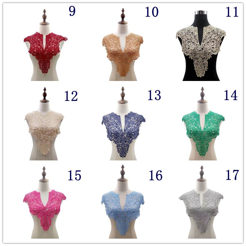 High Quality Wholesale More Colors Polyester Lace Collar For Garment Accessories