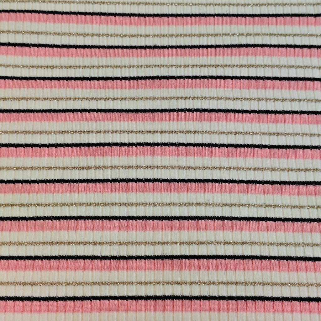 Professional Factory 230Gsm Rayon Spandex Modal Stretch Rib Stripe Yarn Dyed Rayon Knit Rib Fabric For Garment
