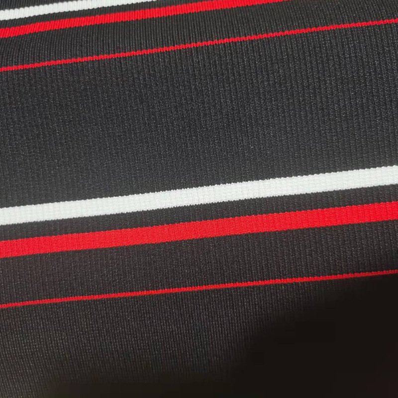 Elastic ribbed cuffs Clothing collar fabric stripes interlaced sleeve hem yarn-dyed ribbed jacket knitted cuffs