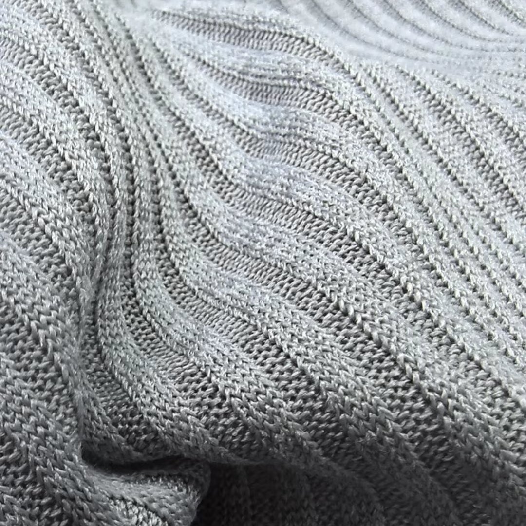 High Stretch Knitted Stripe Rib Bamboo Cotton Spandex Ribbed Cuff Fabric For Hoodies