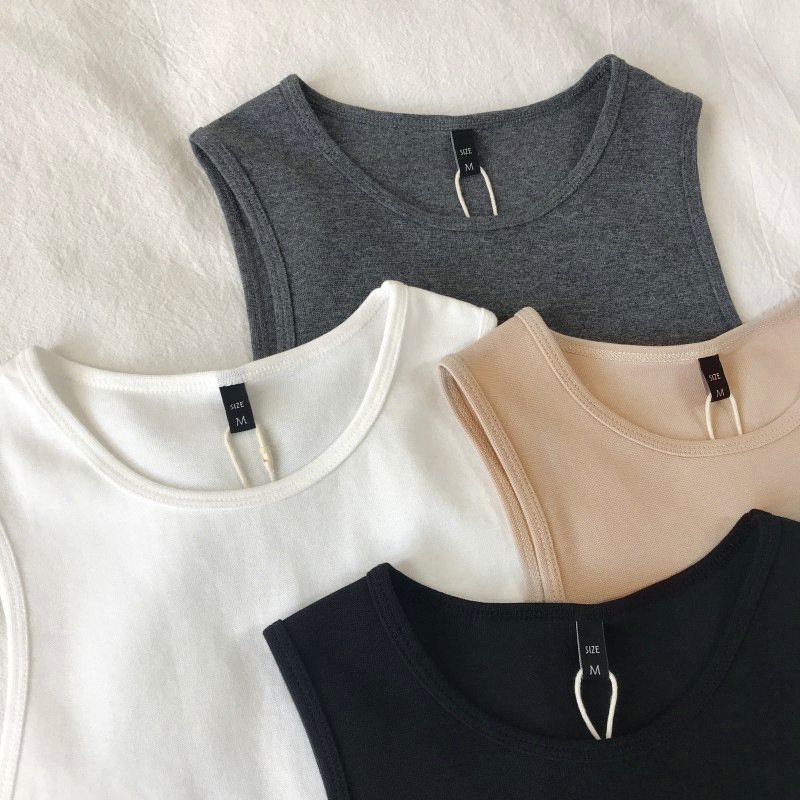 Sexy Sleeveless Knitted Rib Slim Tshirt Fitness Bralette Sexy Crop Tank Top Sports Halter Tops Ribbed Cropped Vest For Woman