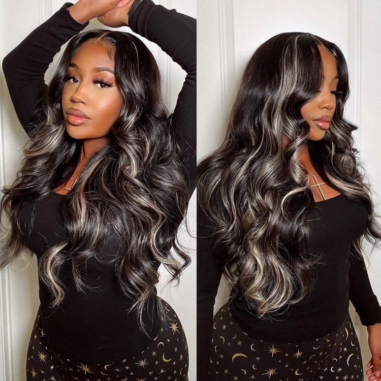 00% Brazilian Virgin Human Hair Transparent Swiss Lace Wig With Baby Hair HD Body Wave Curly Lace Front Wigs For Black Women