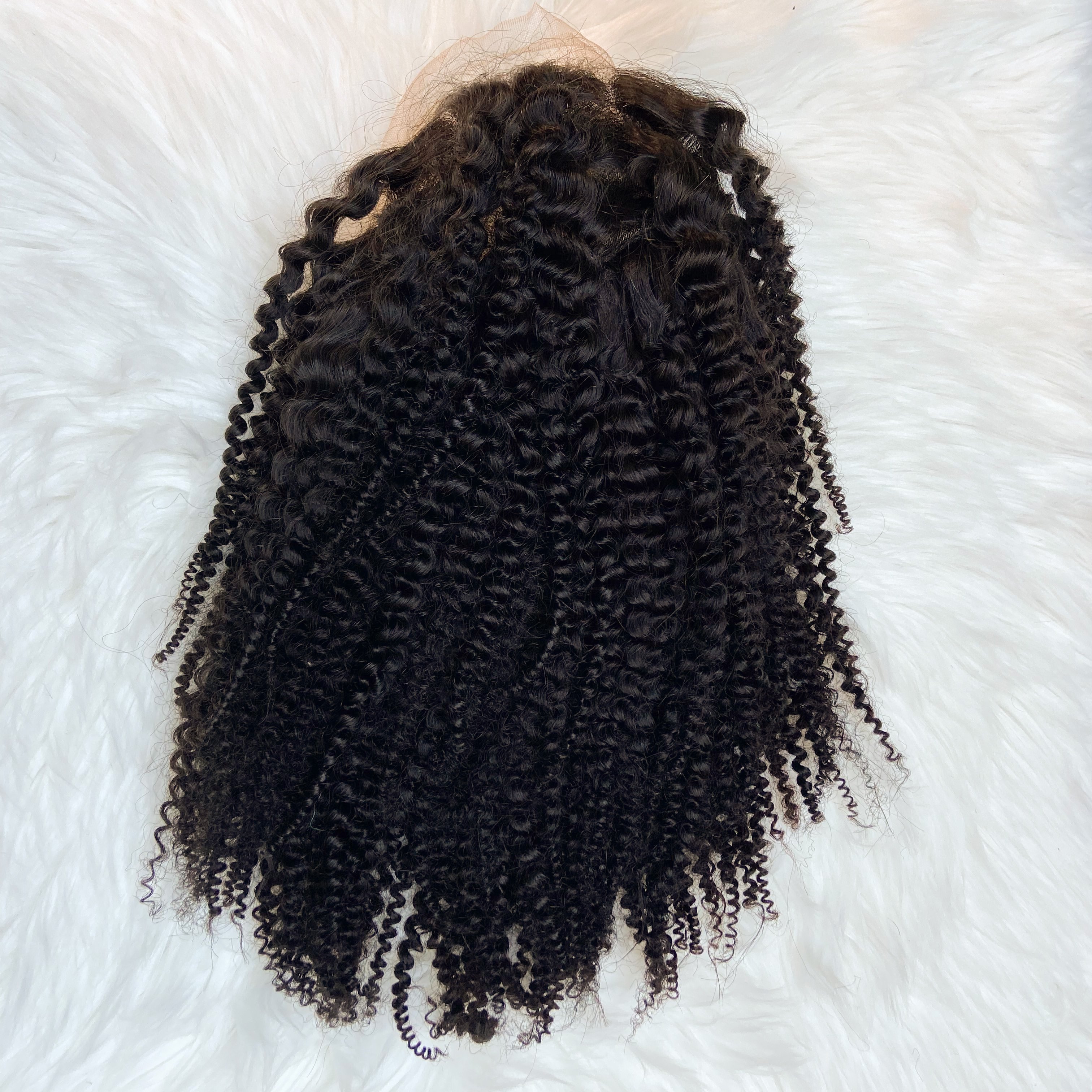 Raw Cuticle Aligned Natural Wave Natural 360 Lace Frontal Afro Kinky Curly Wig Human Hair for Black Women