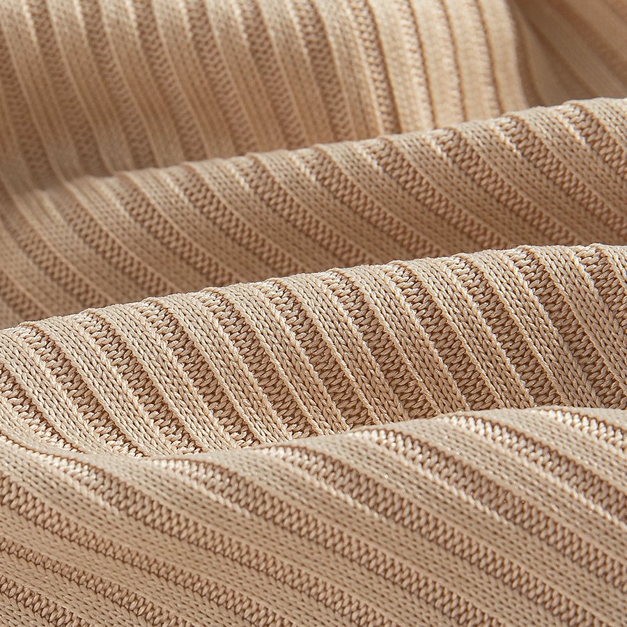 Wholesale 3 * 2 knitted ribbed polyester spandex fabric with elastic dress T-shirt fabric